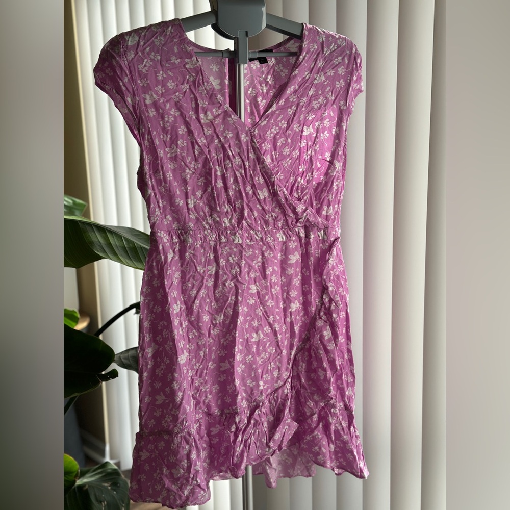 J. Crew Pink with White Floral Dress